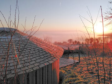 Sunrise from the yurt (added by manager 25 Apr 2023)