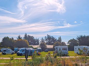 Spacious touring pitches