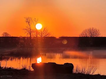 Lake at sunset