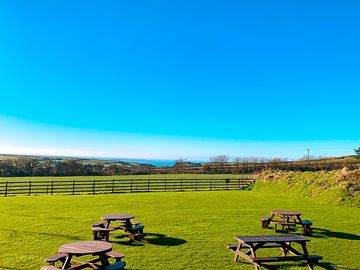 View from Tintagel Brewery beer garden