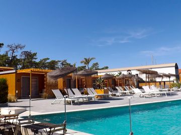 View of the lodges