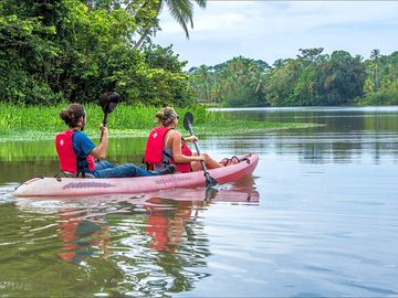 Kayaking on the canal