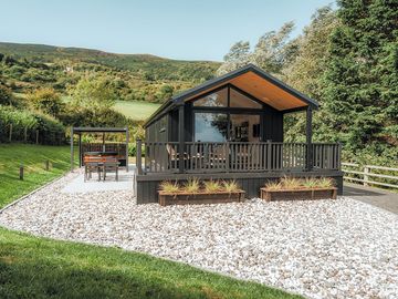 Cabin with outdoor seating