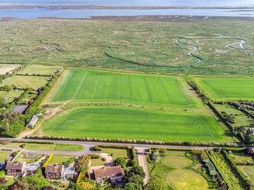 Drone shot of the farm