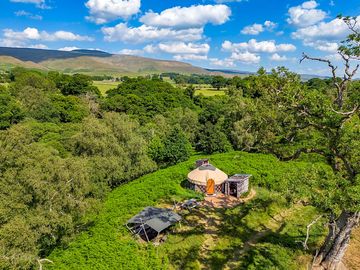 Aerial view of Bifrøst yurt (added by manager 23 Feb 2024)