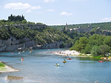 Kayaking on the Ardèche river