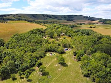 Aerial view of the site