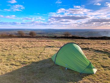Standard tent pitch with views towards the South Cornwall coast (added by manager 16 May 2024)
