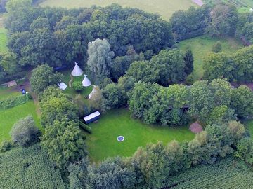 Aerial view of the site