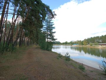 Next to Stříbrný Rybník lake