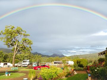 Rainbow over the campground (added by manager 10 Aug 2022)
