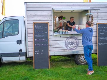 Food vans on site
