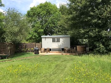 Shepherd's hut exterior