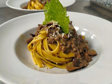 Local dishes in the restaurant