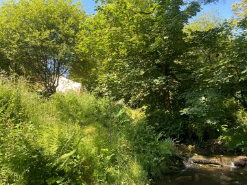 Tylda is tucked away in the furthest corner of ekopod on the banks of our stream