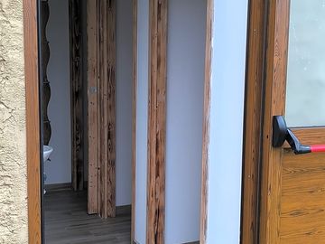 The toilet block