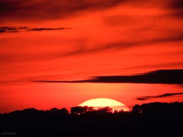 Evenings are often accompanied by stunning sunsets