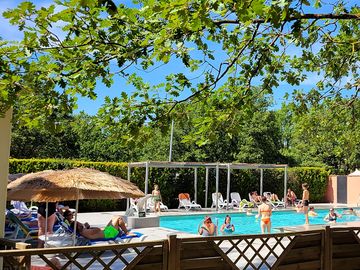 Space to relax by the pool