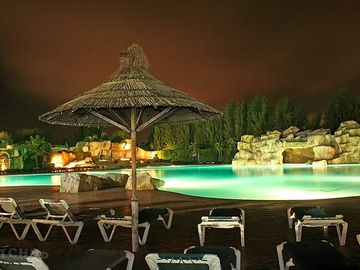 Loungers by the pool