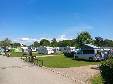 Spacious grassy pitches