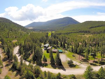 Aerial shot of the remote area
