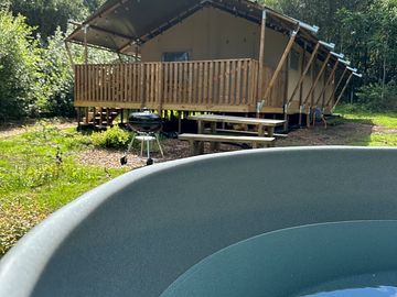 Cherry Tree Lodge Safari Tent and Hot Tub