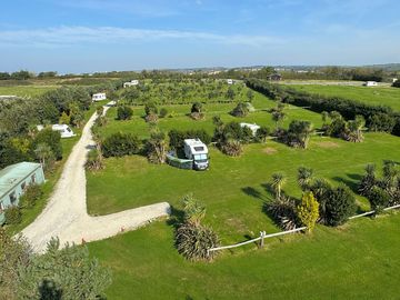Aerial view of the pitches