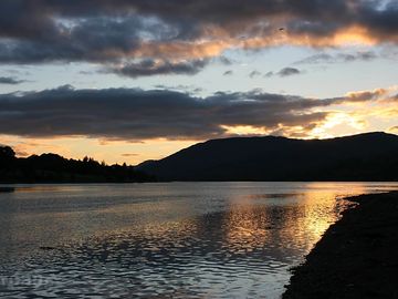 Beautiful sunset over the loch