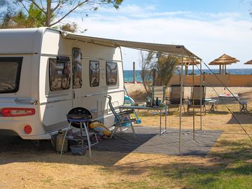 Pitch with a sea view