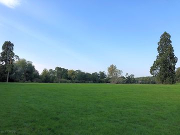 Facing north