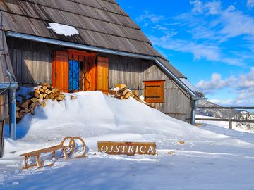 Cabin in winter