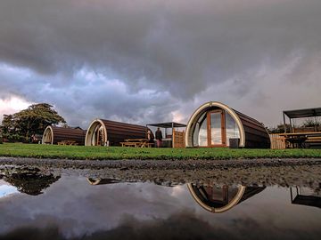 View of the pods