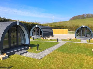 Luxury glamping pods 4, 5 & 9.