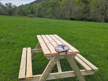 Spacious grass pitches for wild camping