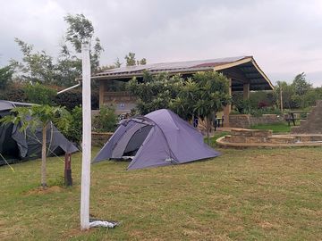 Pitch by the badminton area