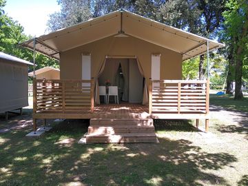 View of the safari tent