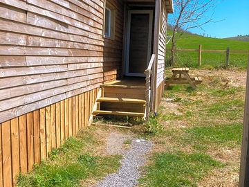 Wooden lodge with great views