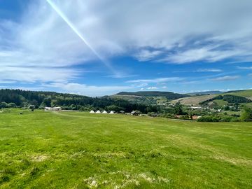 View of the camping field