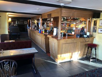 Bar area in the inn
