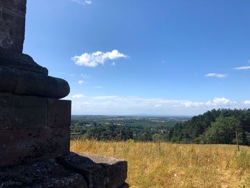 Looking towards the malvern hills from wychbury obelisk .. just a short distanc mfrom campsite
