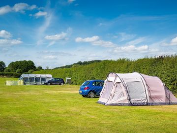 Spacious grass pitches