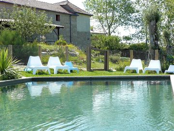7 x 4 metre plunge pool filled with mountain spring water