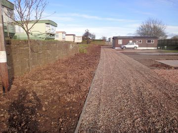 Site located between the fishing village of montrose and the bustling city of aberdeen
