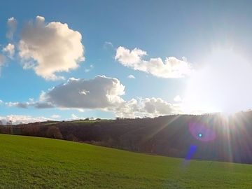 Setting sun over the camel valley