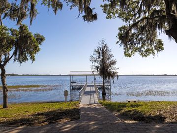 Fishing dock at oak harbor rv park.