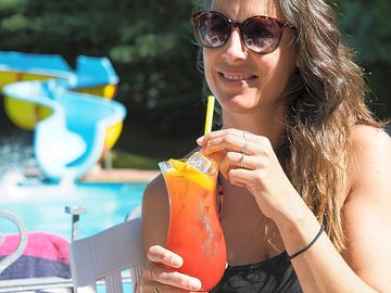 Poolside cocktails