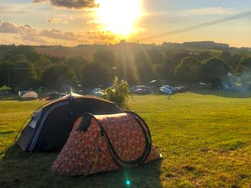 Views of sunsets on the hill