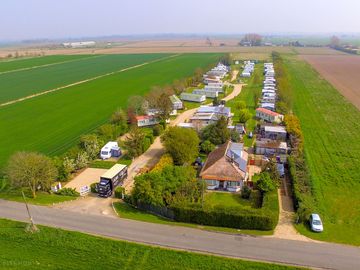 Aerial view of site