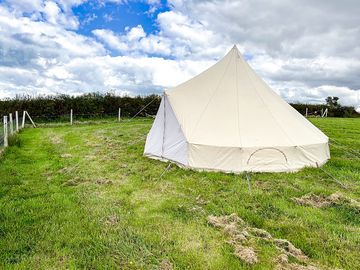 6 meters bell tent, over looking lake