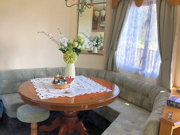 Spacious dining area